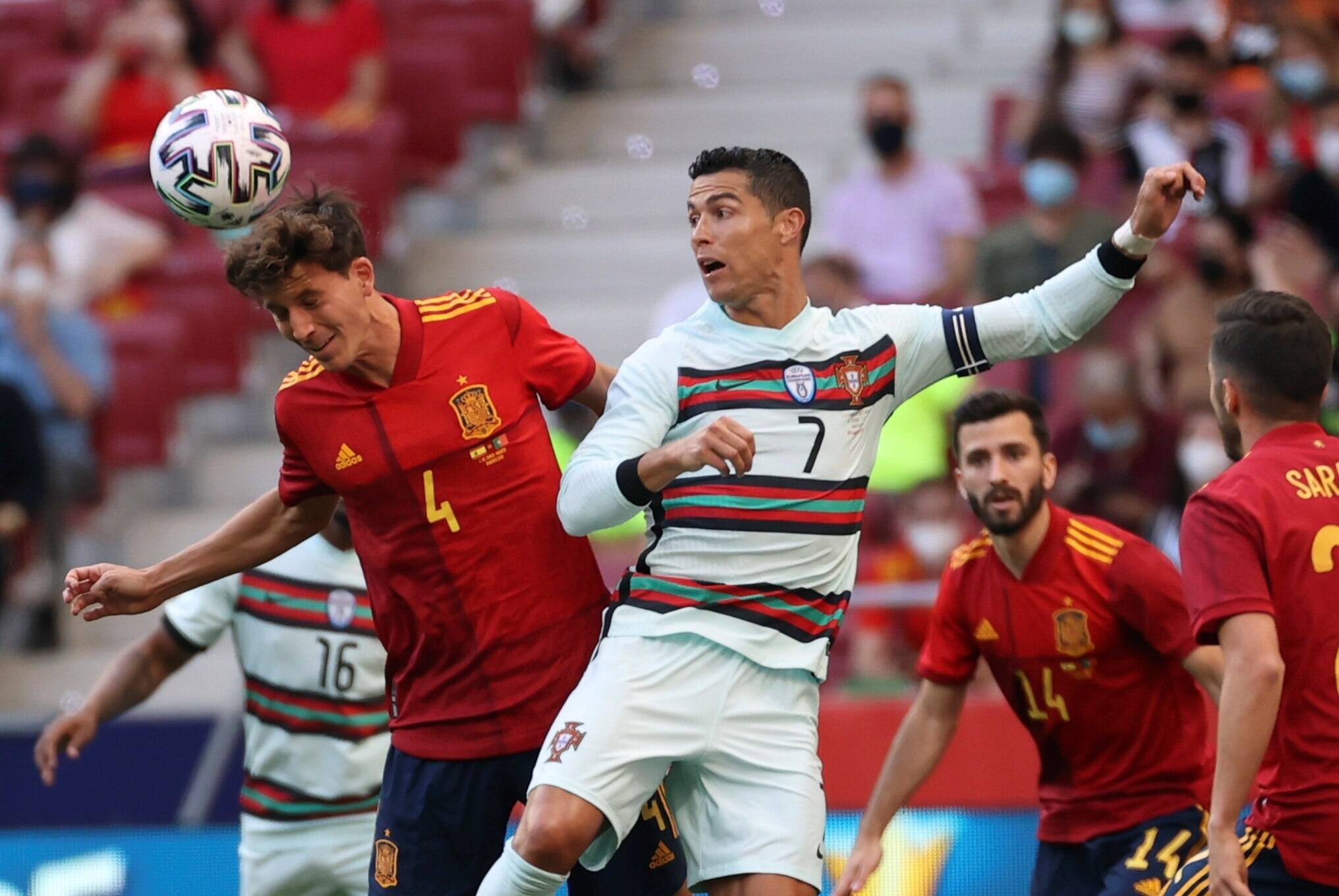 Luis Enrique hails Pau Torres and Aymeric Laporte partnership in Portugal draw - Football España